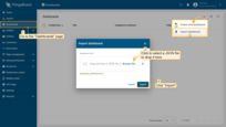Download and import the dashboard specifically prepared for this example to monitor the temperature difference in real time.