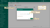 Download and import the dashboard specifically prepared for this example to monitor the temperature difference in real time.