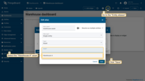 After importing, you'll need to specify your asset "Warehouse A" in the entity alias to display the correct data.