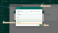 After importing, you'll need to specify your asset "Warehouse A" in the entity alias to display the correct data.