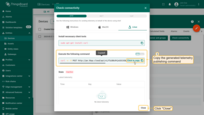 Copy the generated telemetry publishing command.