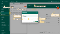 Go to the "Assets" page of the "Entities" section, and click on the "Office A". Navigate to the "Attributes" tab, and click the "plus" icon to add a new attribute. Name this attribute "office-plan", choose "String" as the value type, and paste the previously copied link into the value field. Click "Add";