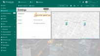 Click the "pencil" icon of the "Buildings list" widget to enter its editing mode;