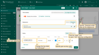 Now, specify "Selected entity" alias as the datasource. Add "co2" as the data key, and set its label and units. Then, click the "gear" icon to configure the "co2" data key settings;