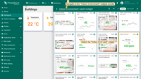Select the "Indoor CO2 card" widget. This widget is located in the "Indoor Environment" widgets bundle;