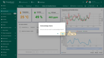 Click "Yes" to confirm acknowledge alarm;