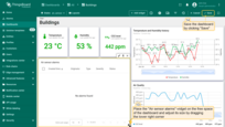 We have added a widget that will display the active alarms for your device. Place the "Air sensor alarms" widget on the free space of the dashboard and adjust its size by dragging the lower right corner. Then, save the dashboard.