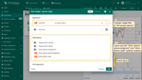 Change widget title to "Air sensor alarms". In the "Table buttons" section, leave only the "Allow alarms acknowledgment" and "Allow alarms clear" options turned on;