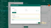 Click the "Save" button to apply the alarm condition;