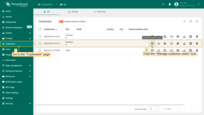 Go to the "Customers" page. Find your customer in the list of customers and then click on the "Manage customer users" icon;