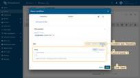Condition type: "<b>Repeating</b>". <b>Count of events</b>: 3. Save the condition.