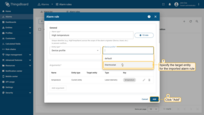 - Specify the <b>target profile or entity</b> for the imported alarm rule.<br>- Finally, click <b>Add</b> to save the rule.