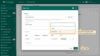 - Specify the <b>target profile or entity</b> for the imported alarm rule.<br>- Finally, click <b>Add</b> to save the rule.