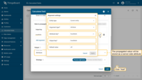 Argument settings.<br>The propagated value will be stored on devices as an attribute.<br>Click <b>Add</b> to save the calculated field.