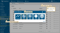 Go to the "Widgets library" page of the "Resources" section. Click the "plus" icon in the upper-right corner of the window, and select the "Create new widget" option. Then, select widget type - "Latest widget";