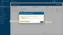 Select the customer(s) to assign the dashboards, then click "Assign";