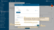 Step 5. Select a value: current device, current customer or current tenant. And specify the attribute from which the value will be taken, how many times the threshold value must be exceeded for an alarm to be triggered. You may optionally check "Inherit from owner". Inheritance allows to take the threshold value from customer if it is not set on the device level. If the attribute value is not set on both device and customer levels, rule will take the value from the tenant attributes;