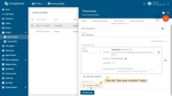 Step 1. Open the device profile and toggle edit mode. Click the "Add clear condition" button.