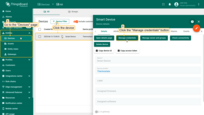 Click the "<b>Manage credentials</b>" button in your device details.