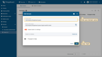Enter valid domain name in the "Domain name" field and click "Add" button;