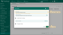 Enter valid domain name in the "Domain name" field and click "Add" button;