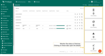 Monitor and track the firmware status of your device in the Firmware dashboard.