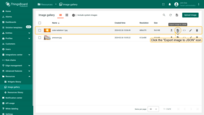 If you're using the list view of images, click the "Export image to JSON" icon next to the image name that you want to download. The image in JSON format will be saved to your PC.
