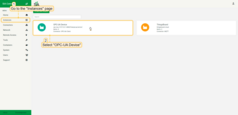 Go to the "<b>Instance</b>" tab in the side menu and select <b>OPC-UA Device</b>;