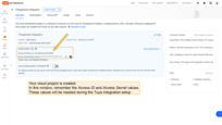 Now your cloud project is created. In this window, remember the Access ID and Access Secret values. These values will be needed during the Tuya Integration setup.