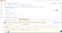 Enable the messaging rule.