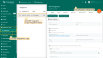 Go to the "Integrations" page, click UDP integration to open its details, and enter integration editing mode by clicking the "pencil" icon;