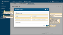 Enter a descriptive title for the client, and select the authentication provider from the dropdown menu. Provide the Client ID and Client Secret obtained from your authentication provider. Configure advanced settings as necessary. Then, click "Add".