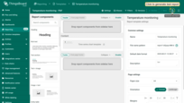 To make sure your template is set up correctly and data displays as expected, click "<b>Generate test report</b>" (located next to the "Save" button).