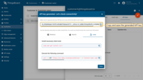 <b>Copy and save</b> the generated API key — it will not be displayed again.