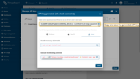 <b>Copy and save</b> the generated API key — it will not be displayed again.