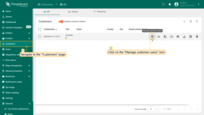 Go to the "Customers" page and click on the "Manage customer users" icon opposite the Customer B;
