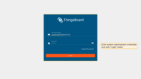 Login to your ThingsBoard instance WEB UI as a system administrator;