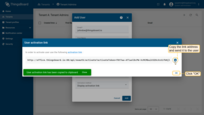 If you selected the option "Show activation link", copy the link address and send it to the user. Click "OK";