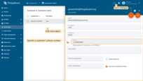 Edit the fields. For example, you can specify a customer`s phone number. After editing, save all changes;