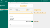 If you have chosen SMPP, Populate System ID and Password. Specify SMPP version, SMPP host and port. Click "Save" button.