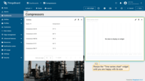 Resize the "Time series chart" widget until you are happy with its size.
