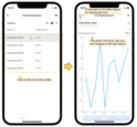 Open this dashboard in your ThingsBoard Mobile Application. In the "Entity table" widget click a row of any entity. You will be moved directly to the "Time series chart" widget where you can see the details of the selected entity of the main widget.