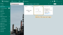 Select the "HTML Card" widget;