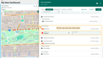 The points represent telemetry data updates, allowing you to check each one individually. You have the option to specify the color and size (in pixels) of the points to match your preferences or use a color point function.