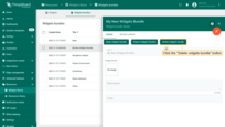 Click the "Delete widgets bundle" button;