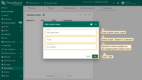 In new window, enter custom menu name, select scope, and Specify to whom exactly you are assigning this custom menu;