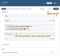 Use this variable for other data keys as well.