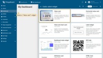Then select a "Value card" widget;